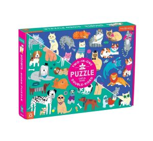 Mudpuppy Double-sided puzzle Dogs and cats 100 pieces
