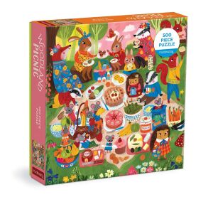 Mudpuppy Puzzle Picnic in the forest 500 pieces