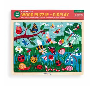 Mudpuppy Wooden Puzzle Garden Life 100 pieces