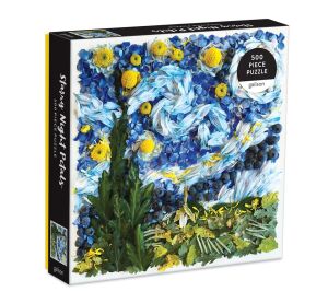 Galison Starry Night Petal Puzzle 500 pieces