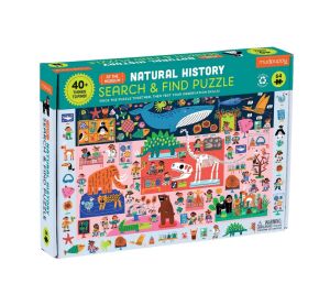 Mudpuppy Puzzle Fold and Search "Natural History Museum" 64 pieces
