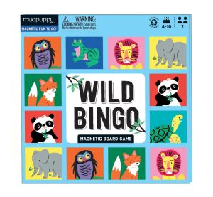 Mudpuppy Magnetic Board Game Wild Animals