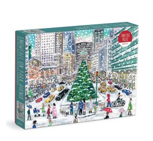 Galison Puzzle Michael Storrings Snowfall on Park Avenue 1000 pieces