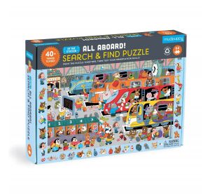 Mudpuppy Puzzle Train Station 64 pieces
