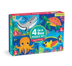 Mudpuppy Puzzle Ocean Set 4 in 1