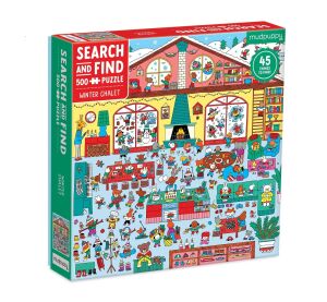 Mudpuppy Winter Cottage Puzzle 500 pieces