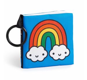 Mudpuppy Cloth book to hang on the stroller Rainbow World