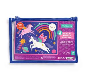 Mudpuppy Puzzle Unicorn Magic in a bag 12 pieces