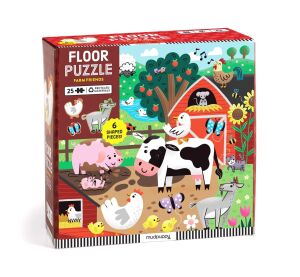 Mudpuppy Floor Puzzle Farm Friends 25 pieces