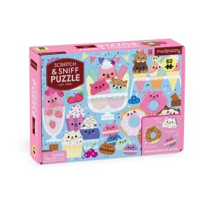 Mudpuppy Puzzle Cat cafe with scent 60 pieces