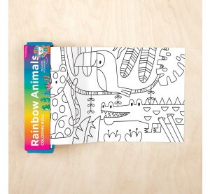 Mudpuppy Mini colouring book colourful animals