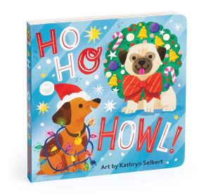 Mudpuppy Book with cute dogs Ho Ho Howl!