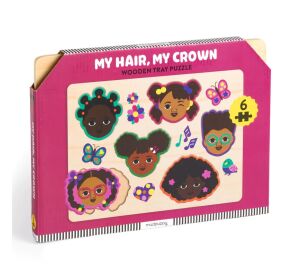 Mudpuppy Wooden Puzzle My hair, my crown