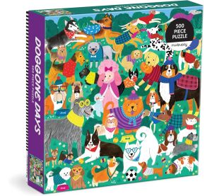 Mudpuppy Family puzzle Dog day in the park 500 pieces