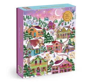 Galison Foil puzzle Joy Laforme Snowy Village 1000 pieces
