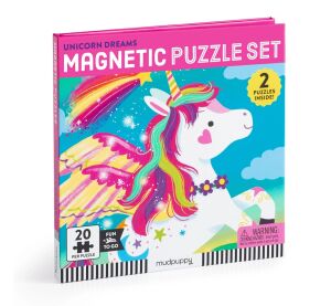 Mudpuppy Unicorn Dreams Magnetic Puzzles 2x20 Pieces