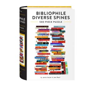 Chronicle Books Puzzle Bibliophile Diverse Spines 500 pieces