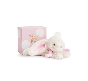 Doudou Gift set - Plush rabbit pink 20 cm