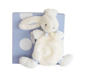Doudou Gift Set - Plush Rabbit Blue 26 cm