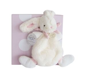 Doudou Gift Set - Plush Rabbit Pink 26 cm