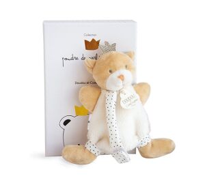 Doudou Gift Set - Toy with pacifier holder Teddy Bear King 15 cm