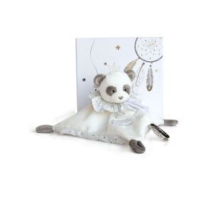 Doudou Gift set - plush panda toadstool 20 cm