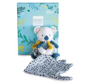 Doudou Gift set - plush koala Yoca and toadstool