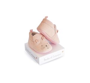 Doudou Gift set - First booties set 0-6 months Pink