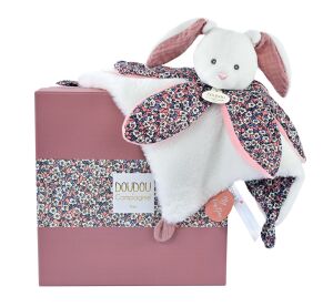 Doudou Gift set - plush rabbit toadstool