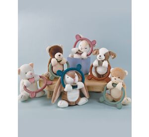 Doudou Plush toy with teether HOULAHOP 1 pc