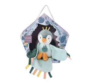 Doudou Gift set - musical plush toy bird green 23 cm