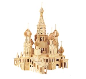 Woodcraft Wooden 3D Puzzle Church Petersburg