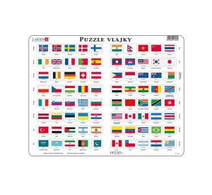Larsen Educational puzzle Flags 80 pieces