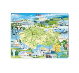 Larsen Educational puzzle Czech Republic Sights 78 pieces