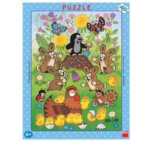 Dino Paper puzzle Mole and Easter 40 pieces