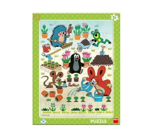 Dino Board Puzzle Mole Gardener 40 pieces