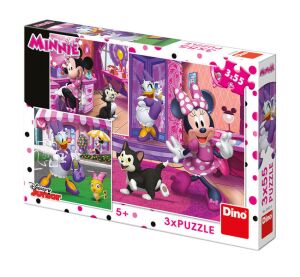 Dino Puzzle Day with Minnie 3x55 pieces
