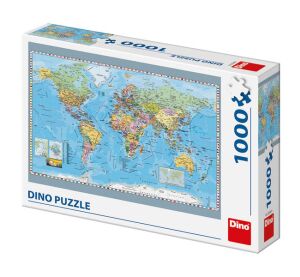 Dino Puzzle Political World Map 1000 pieces