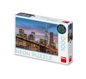 Dino Puzzle New York neon 1000 pieces
