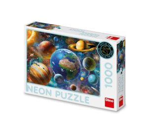 Dino Puzzle Planets neon 1000 pieces