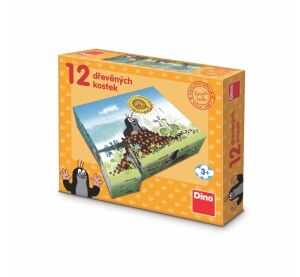 Dino Wooden blocks Mole's year 12 pcs