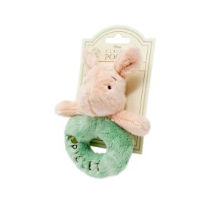 Rainbow Plush Rattle Piglet