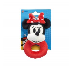 Rainbow Plush Rattle Minnie Mouse