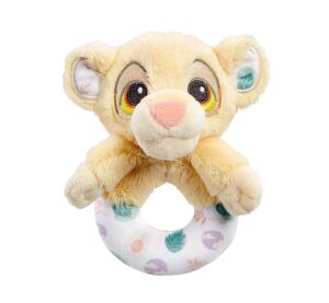 Rainbow Plush Rattle Lion King