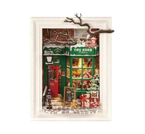RoboTime Framed 3D Wooden Puzzle Santa's Toy Store