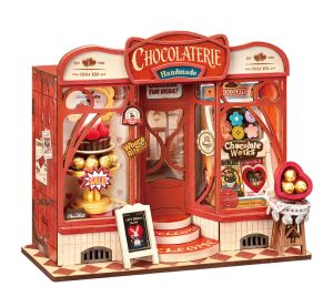 RoboTime 3D wooden jigsaw Miniature House Mini Chocolate shop