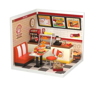 RoboTime 3D wooden puzzle Miniature house Restaurant Yummy, yummy burger