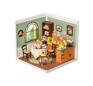 RoboTime 3D wooden jigsaw puzzle Miniature house Sweet tea room