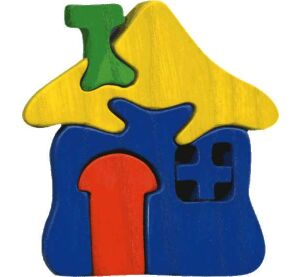 Fauna Solid wood jigsaw puzzle small house