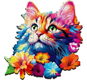 EscapeWelt Wooden Puzzle Cat 200 pieces